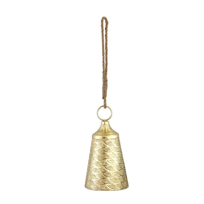 Hanging Bell - Classic Cascading Gold 33cm - Iron