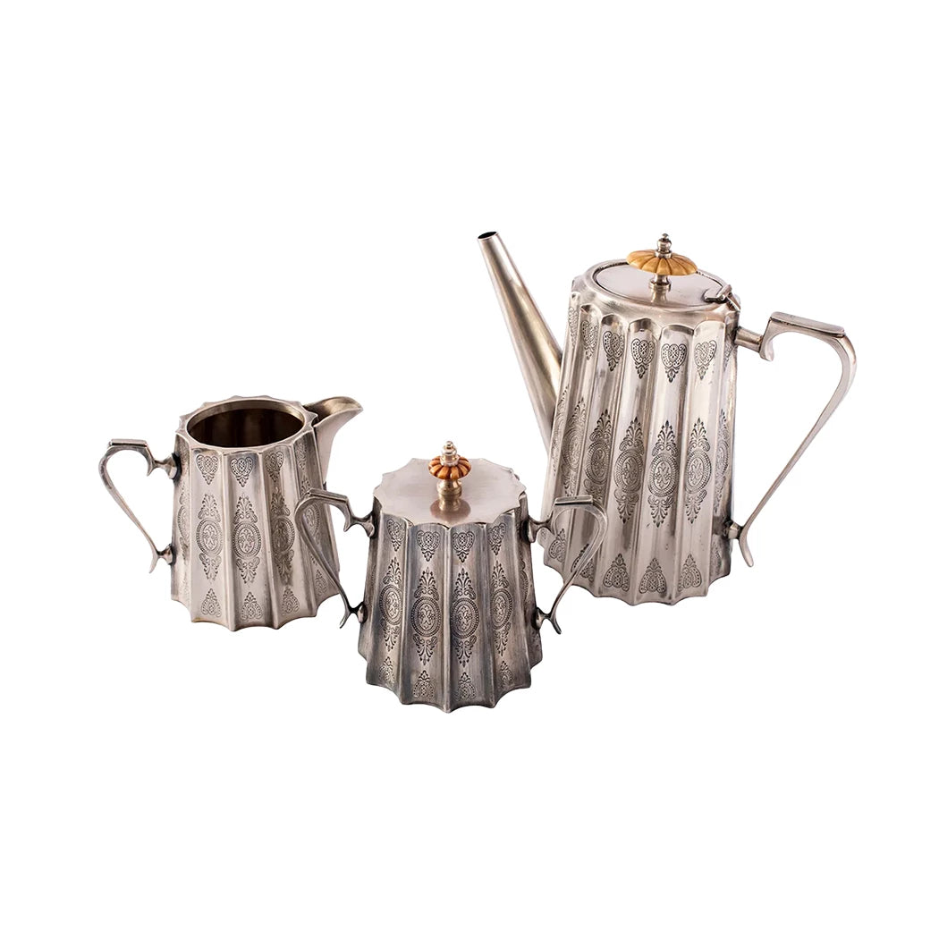 Tea Set - Silver Marrakesh