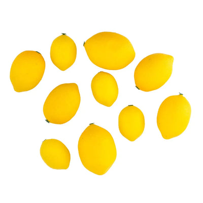 Artificial Fruit - Lemons Set of 10 Herb Ball