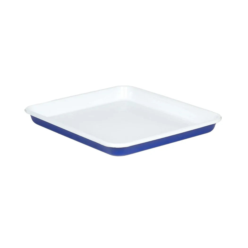 Baking Tray - Enamel Blues Rectangular 31cm - Enamel