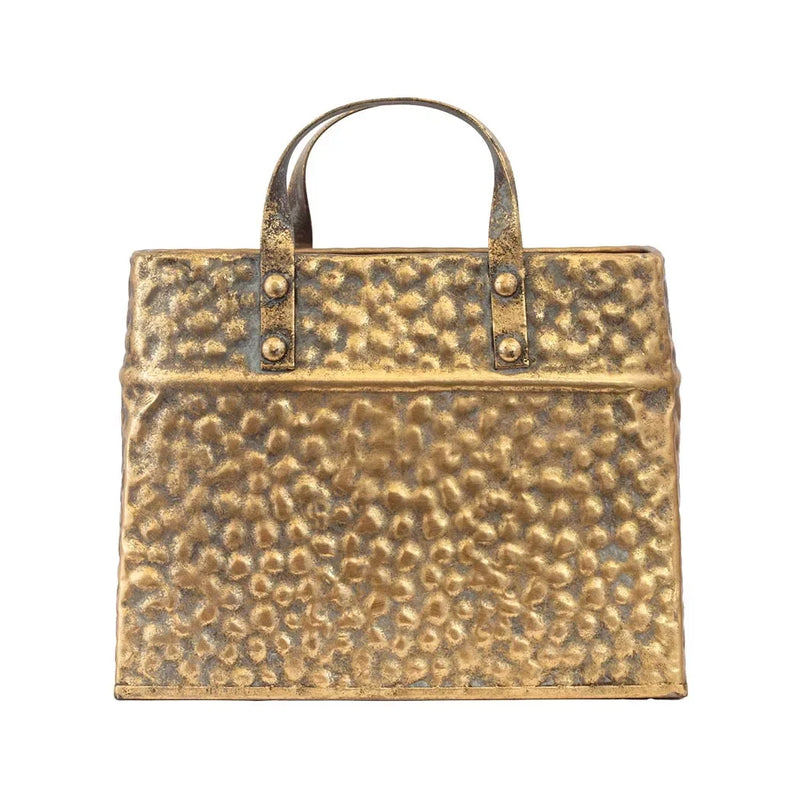 Basket - Gold Metal Handbag - Iron