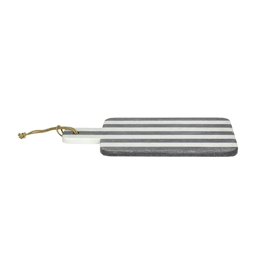 Board - Marble Black &amp; White Pinstripe - Wood