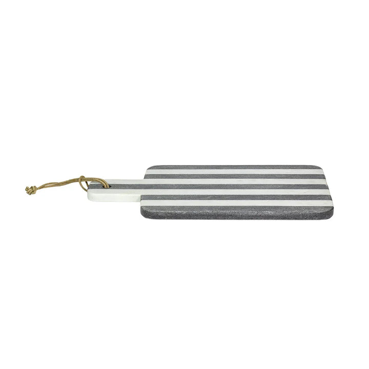 Board - Marble Black &amp; White Pinstripe - Wood