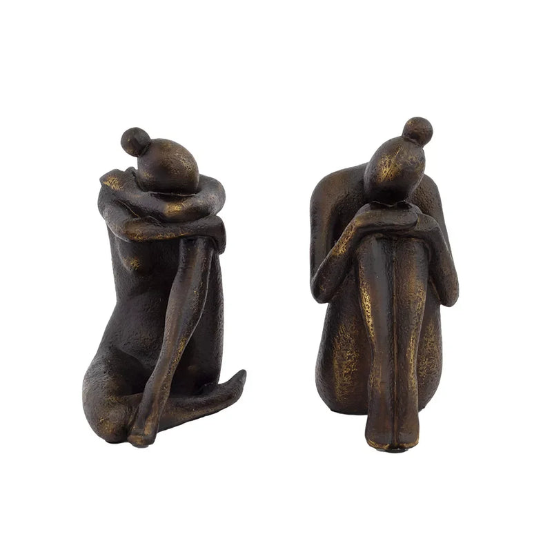 Bookends - Sitting Ladies - Resin