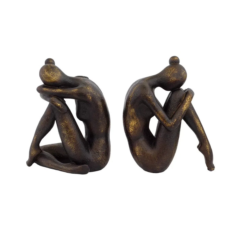 Bookends - Sitting Ladies - Resin