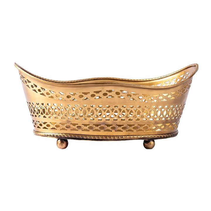Bowl - Brass Basket - Pewter
