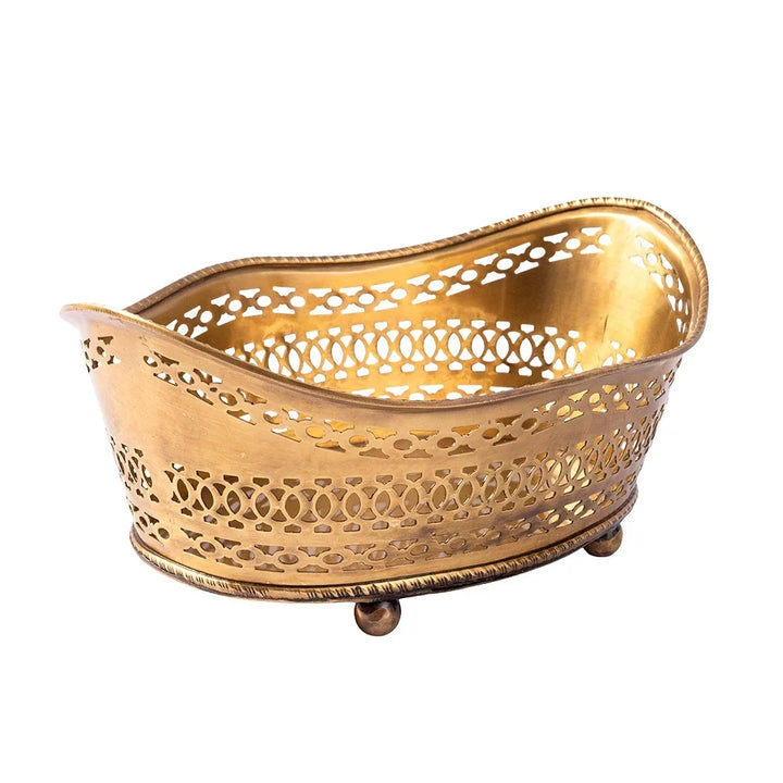 Bowl - Brass Basket - Pewter
