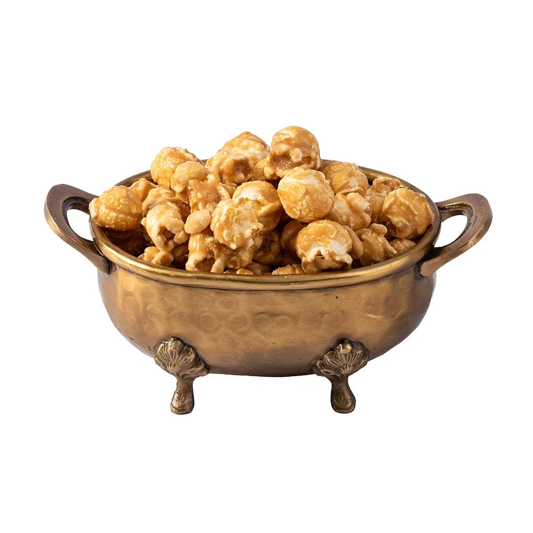 Bowl - Brass Handled on Feet Small - Pewter