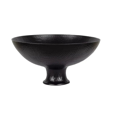 Bowl - Ebony Hammered 33.5cm D - Iron