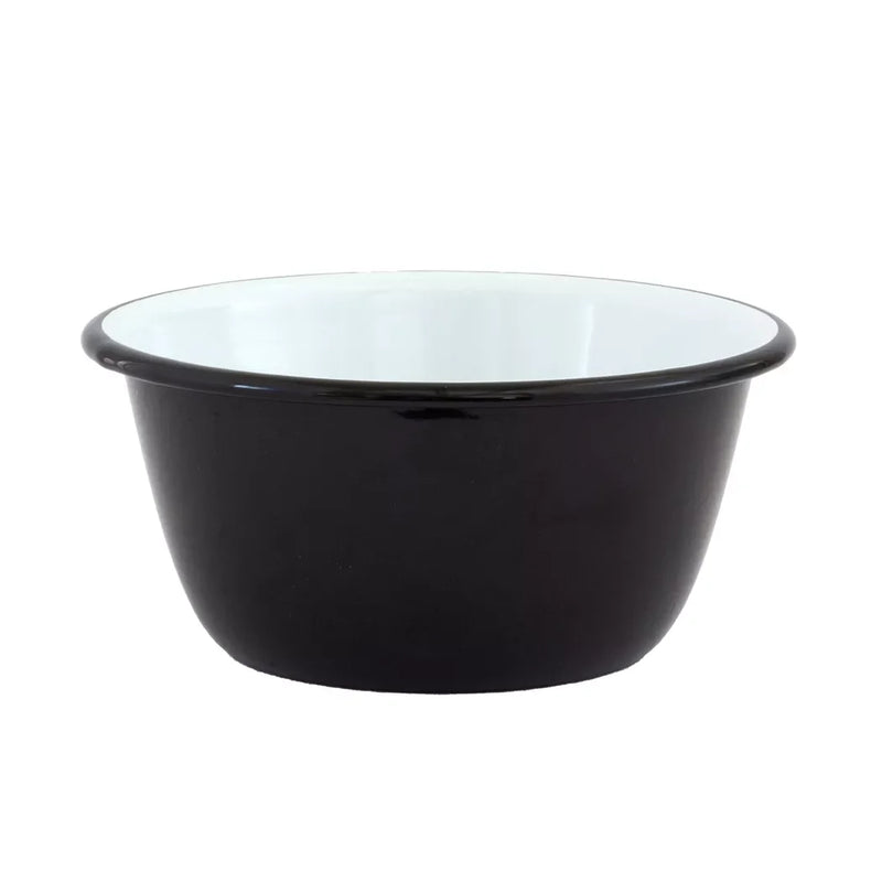 Bowl - Enamel Black Bottom 15.5cm - Enamel