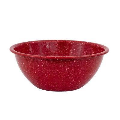 Bowl - Enamel Red Speckled 19.5cm - Enamel