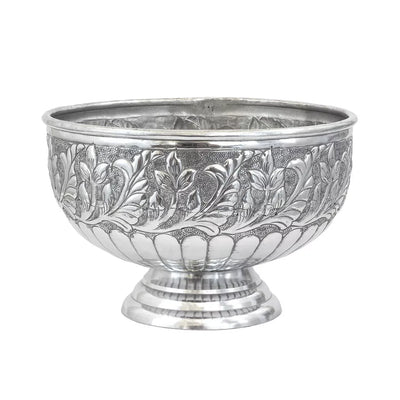 Bowl - Floral Silver - Pewter