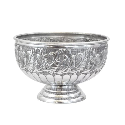 Bowl - Floral Silver - Pewter