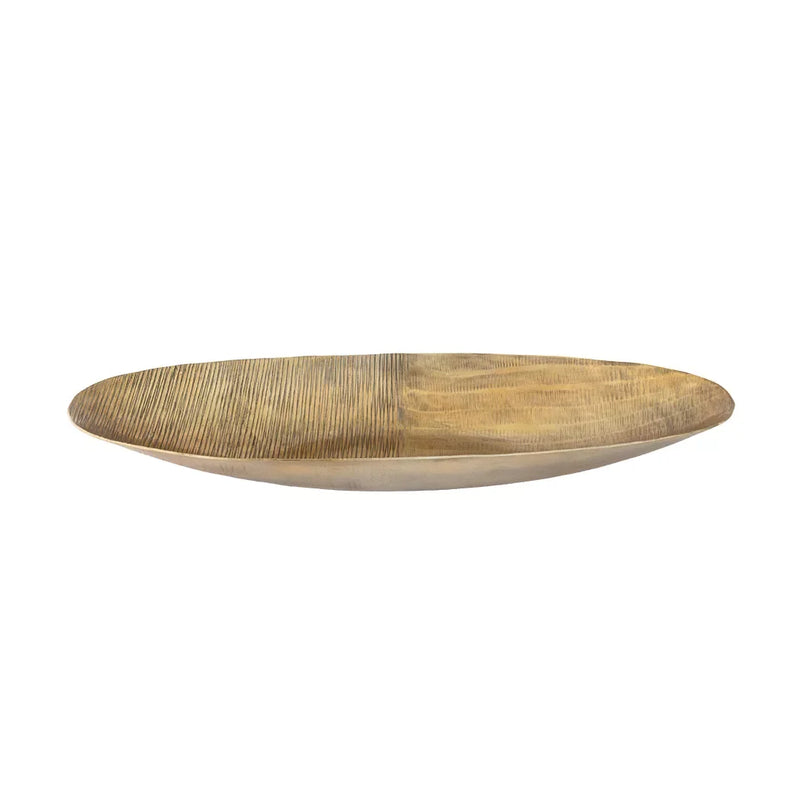 Bowl - Golden Textured Boat - Iron