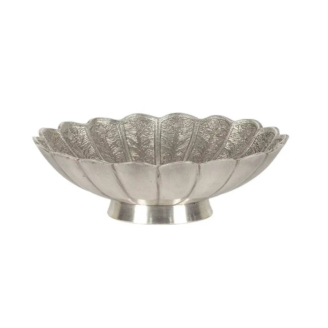 Bowl - Mini Silver Antique Elevated - Pewter