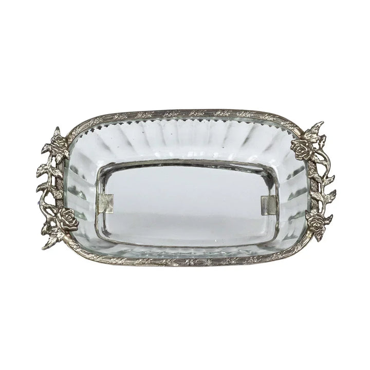 Bowl - Royal Roses Silver - Pewter