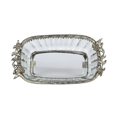 Bowl - Royal Roses Silver - Pewter