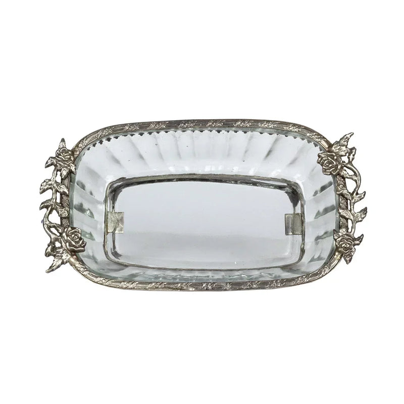 Bowl - Royal Roses Silver - Pewter