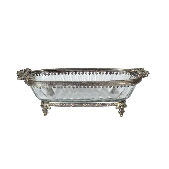 Bowl - Royal Roses Silver - Pewter