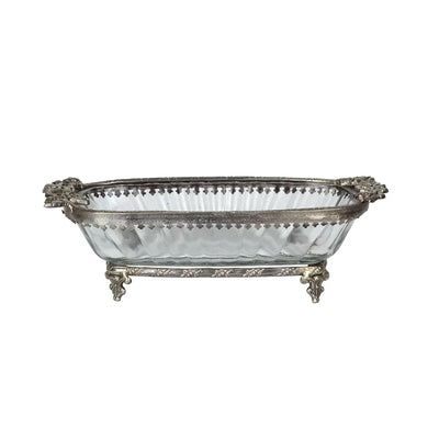 Bowl - Royal Roses Silver - Pewter