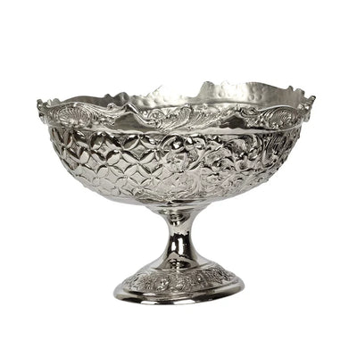 Bowl - Silver Compote Oval 21cm - Pewter