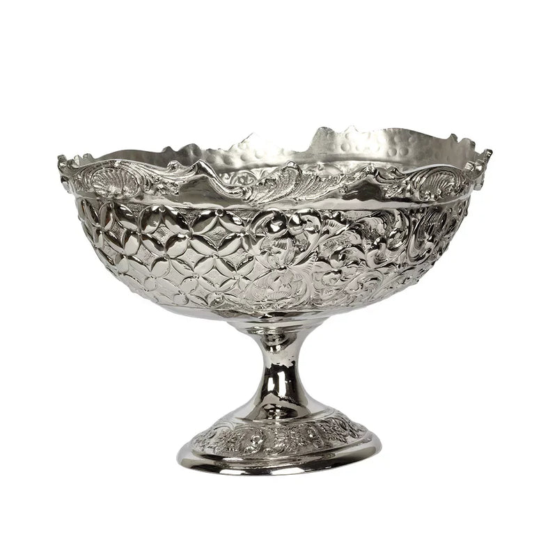 Bowl - Silver Compote Oval 21cm - Pewter