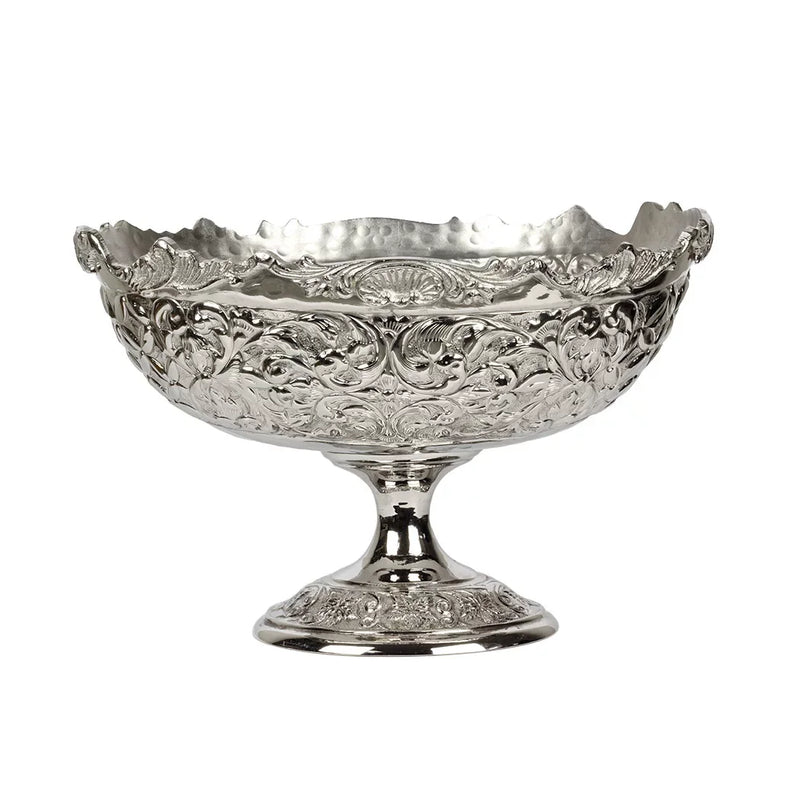 Bowl - Silver Compote Oval 21cm - Pewter
