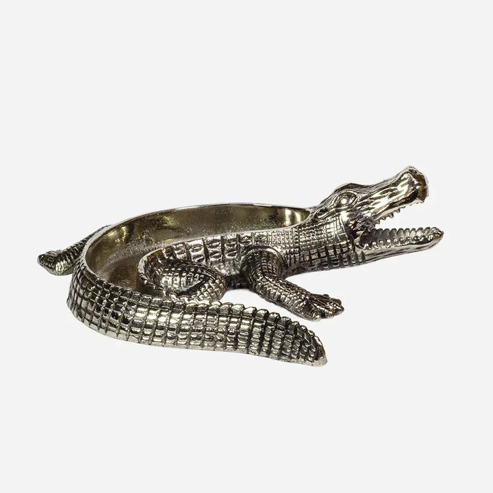 Bowl - Silver Crocodile - Pewter