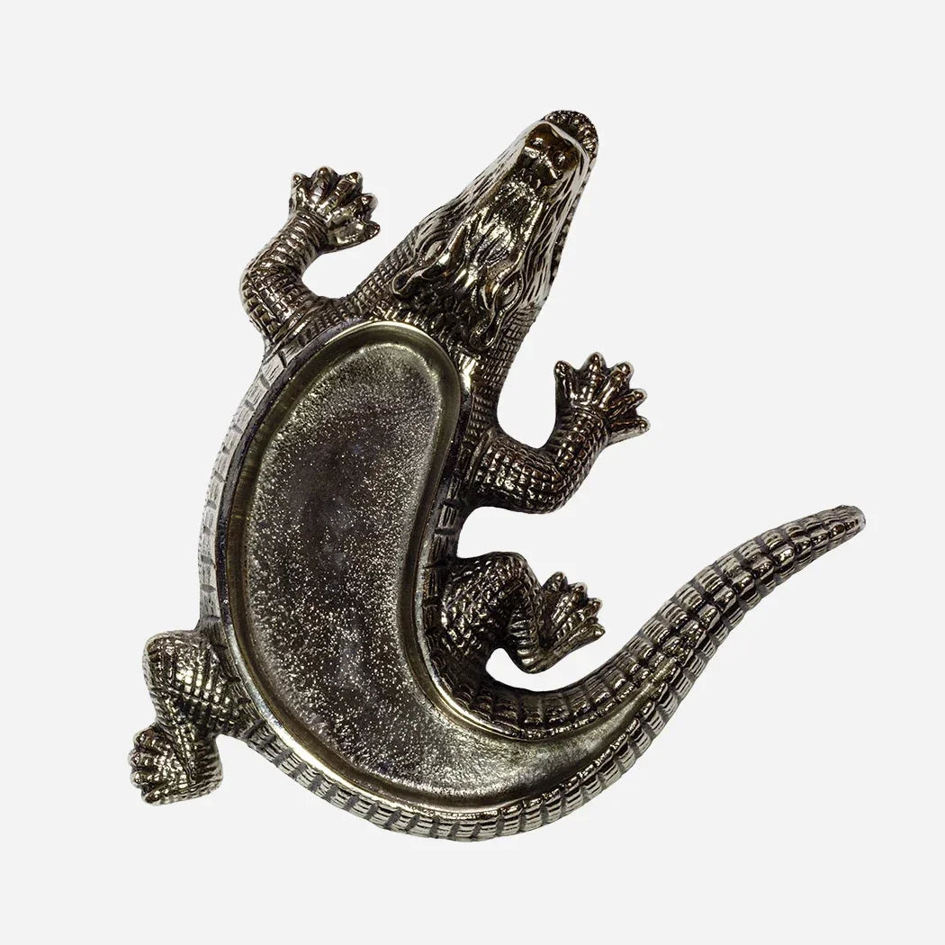Bowl - Silver Crocodile - Pewter