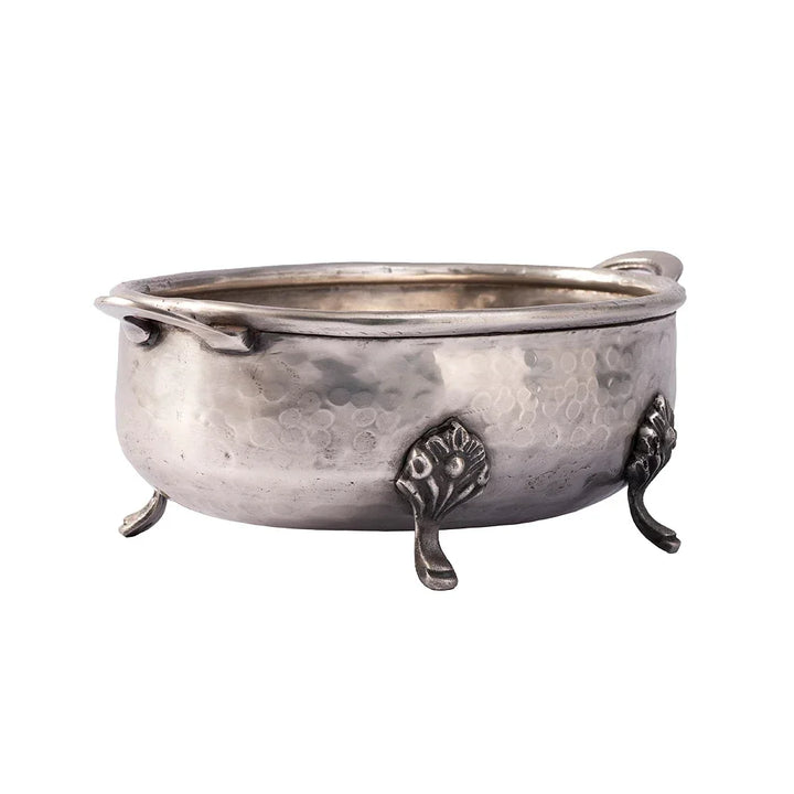 Bowl - Silver Handled on Feet - Pewter