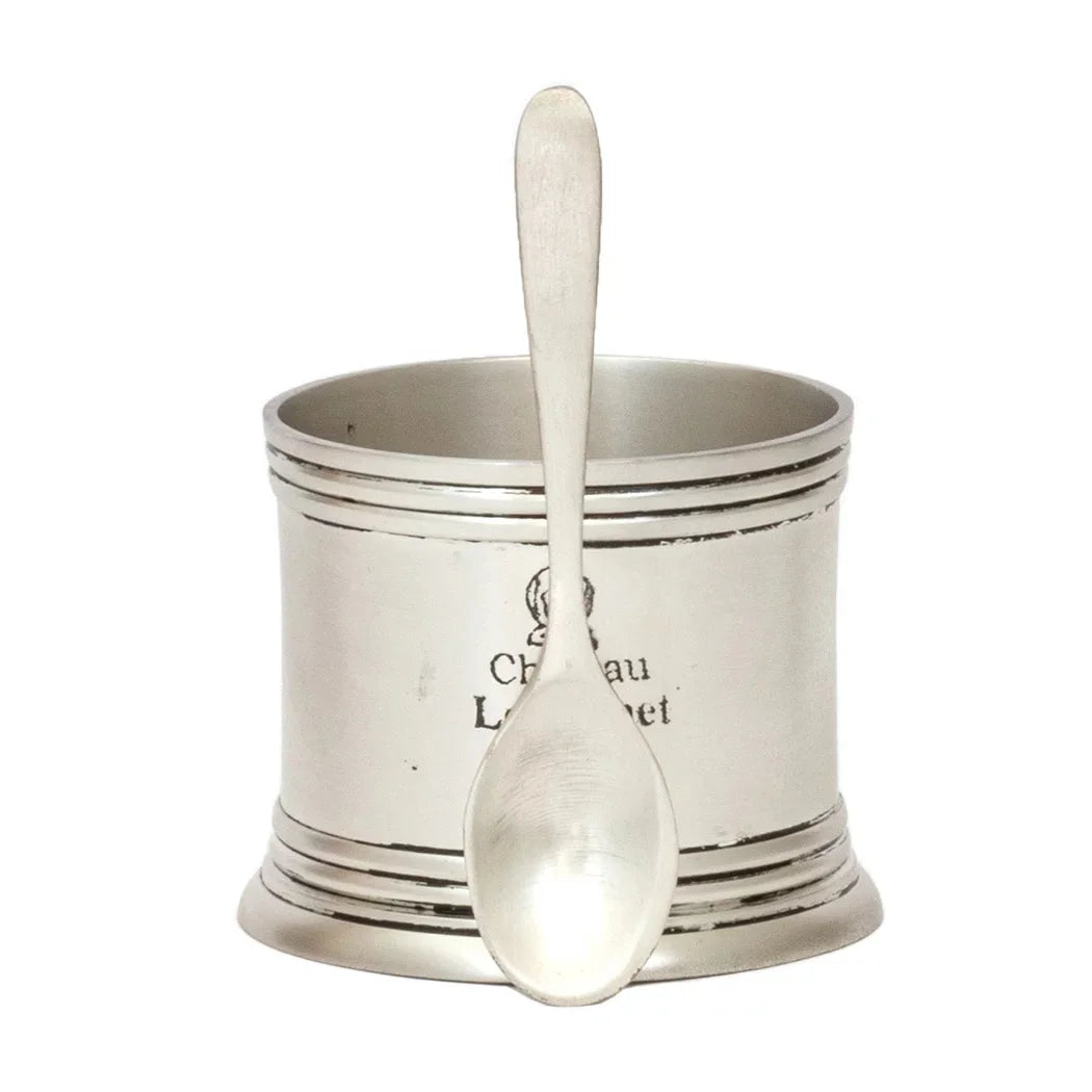 Bowl &amp; Spoon - Chateau - Pewter