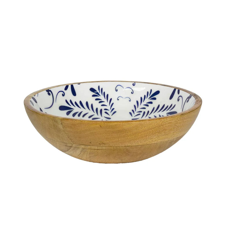 Bowl - Wood Blue Birds - Wood