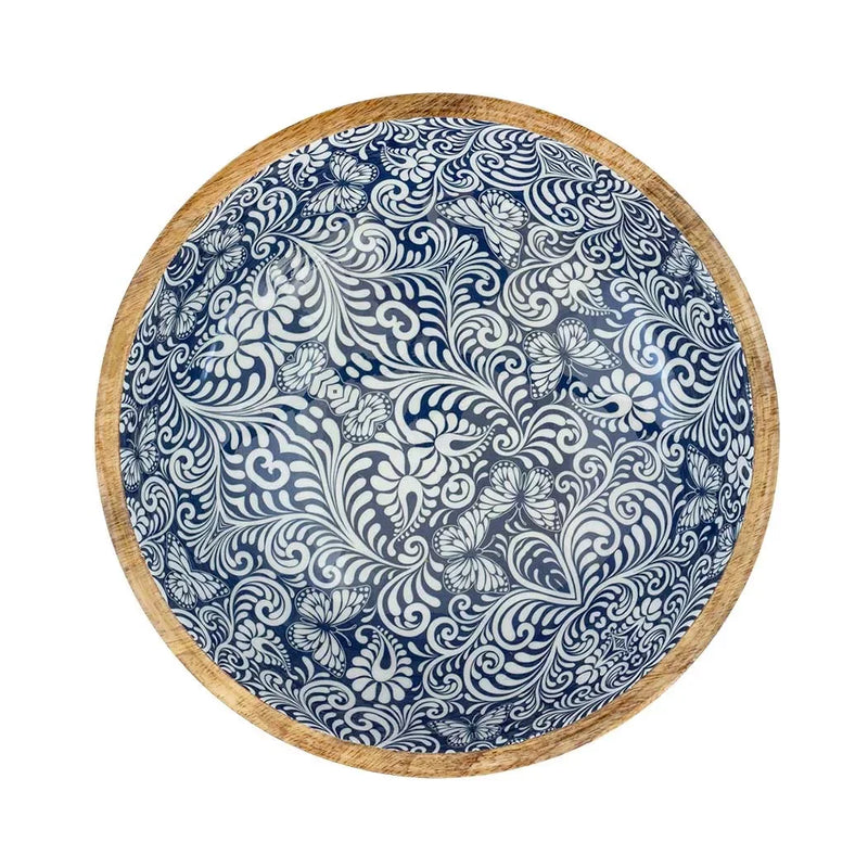 Bowl - Wood Blue Magical - Ceramic