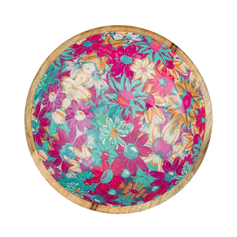 Bowl - Wood Floral Pop - Ceramic