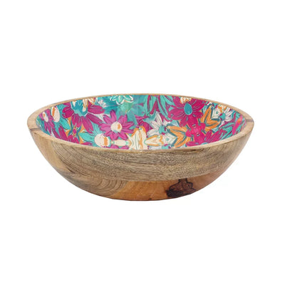 Bowl - Wood Floral Pop - Ceramic