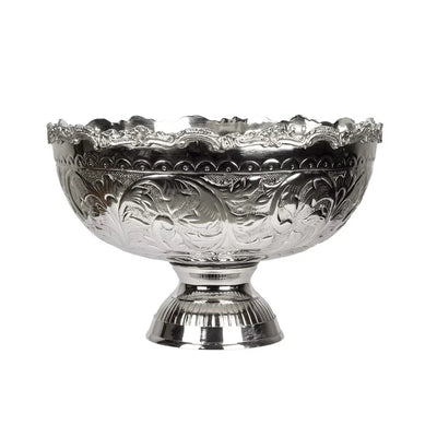 Bowl - XL Silver Compote Round - Pewter