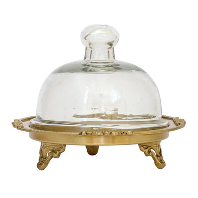 Butter Dish - Mini Dome Brass - Pewter