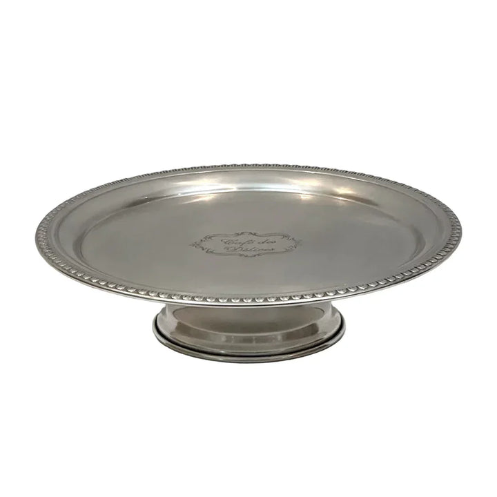 Cake Stand - Silver French 30cm - Pewter