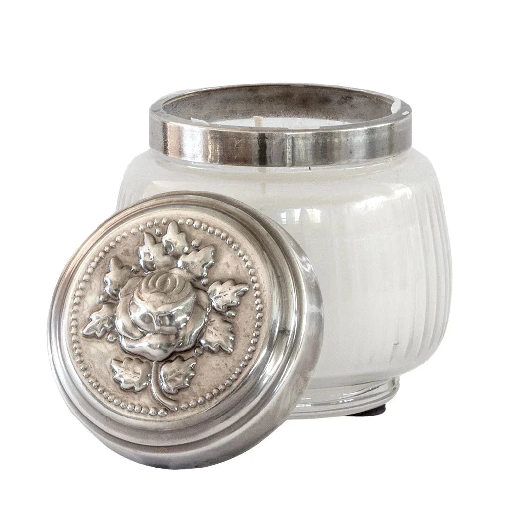 Candle - Glass Fatty Jar - Pewter