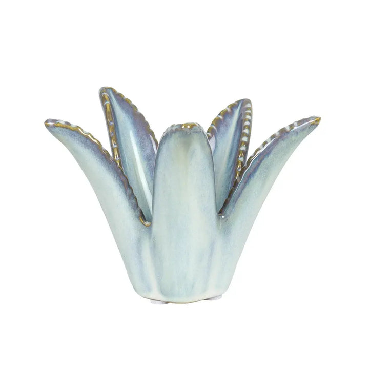 Candle Holder - Aloe Ceramic Dark - Ceramic