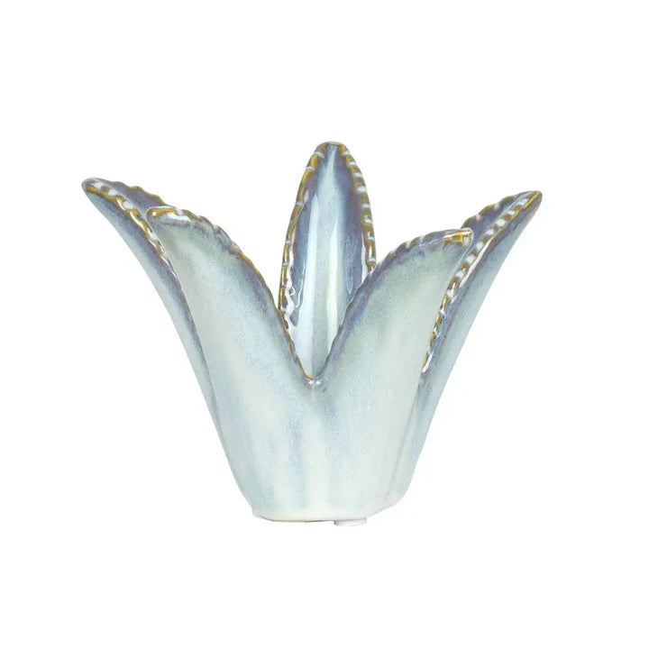 Candle Holder - Aloe Ceramic Dark - Ceramic