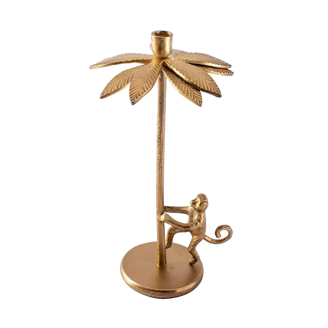 Candle Holder - Brass Monkey & The Tree - Pewter