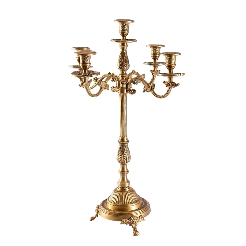 Candle Holder - Candelabra Palace Brass 62cm - Pewter
