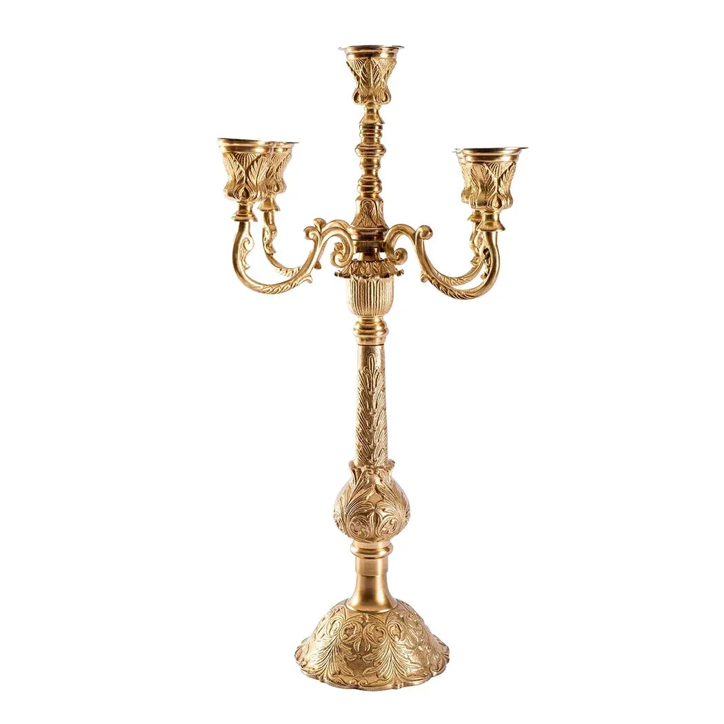 Candle Holder - Candelabra Versailles Brass 57cm - Pewter