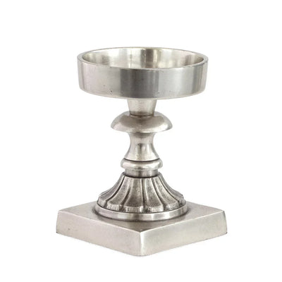 Candle Holder - Pillar Greek - Pewter