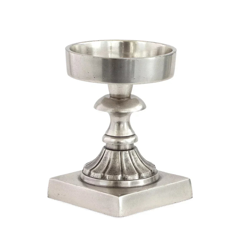 Candle Holder - Pillar Greek - Pewter