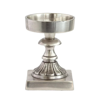 Candle Holder - Pillar Greek - Pewter