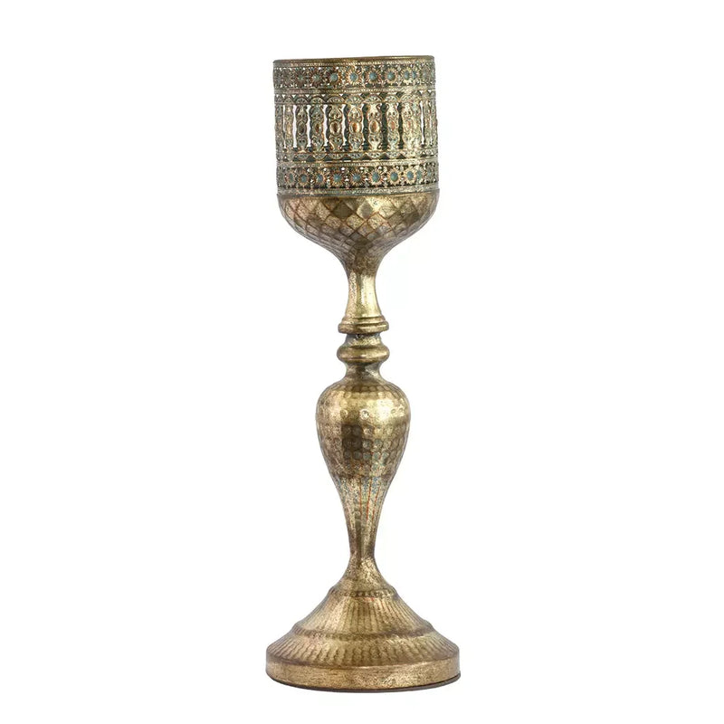 Candle Holder - Pillar Marrakesh 48cm - Metal