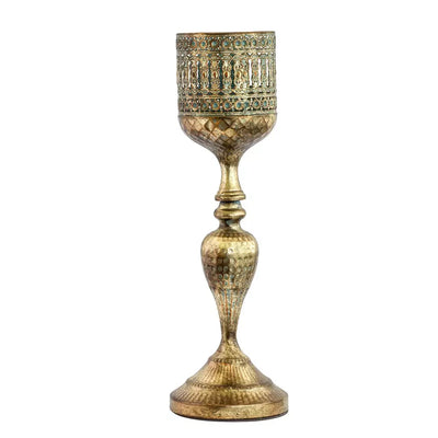 Candle Holder - Pillar Marrakesh 48cm - Metal