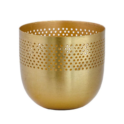 Candle Holder - Votive Ancient Brass - Pewter